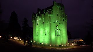 Crathes Castle in North East Scotland hosts Christmas at the Castle 2021 event with live performers [upl. by Hoffmann]