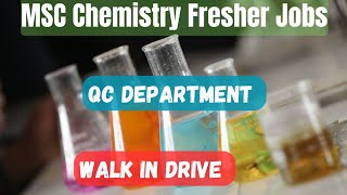 MSc Chemistry Fresher Job Vacancy 🔥🔥 [upl. by Oona]