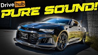 CAMARO ZL1  PURE SOUND StartUp Revs POV Accelerations amp Exhaust  DriveHub [upl. by Merola]