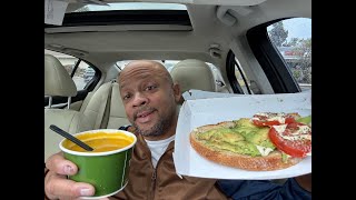 Panera Breads Vegetarian Autumn Squash Soup amp Garden Avo Double Review [upl. by Enailuj73]