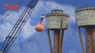 Extreme Dangerous Fastest Building Demolition Expert Skills By Wrecking Ball [upl. by Pris]