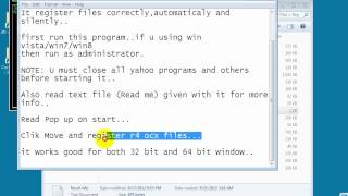 How To register R4 Needed Files [upl. by Cheri]