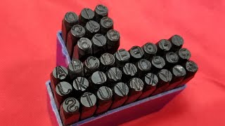 Harbor Freight Pittsburgh 14quot Steel Striking Stamp Set Review [upl. by Naanac196]