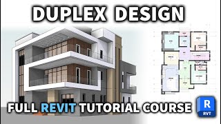 Autodesk Revit Architecture 2024 Full Beginners Tutorial Course [upl. by Wickner]