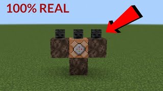 HOW TO SUMMON A WITHER STORM IN MCPE NO MODS 100 REAL [upl. by Eirotal]