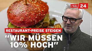 Mehrwertsteuer steigt Gastronomen in Berlin erhöhen die Preise [upl. by Nostaw]