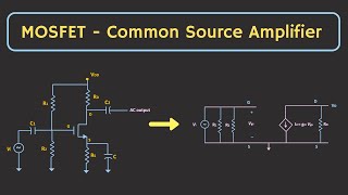 MOSFET Common Source Amplifier  Small Signal Analysis  Voltage Divider Bias [upl. by Kcirneh]