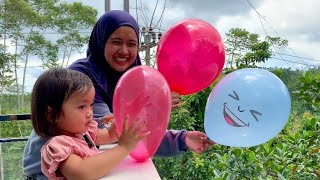 BIANCA MAIN BALON  BERMAIN SEMUA JENIS BALON ADA YANG UNIK DAN LUCU [upl. by Salmon]