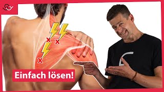 Schulterblattschmerzen loswerden und Schulter zentrieren  Mit diesem Trick [upl. by Seda]