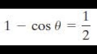 1  costheta  12 Solve for interval 0 less theta less 2pi [upl. by Arty]