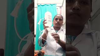 Iv saline  demohospital nursing video [upl. by Engelbert]