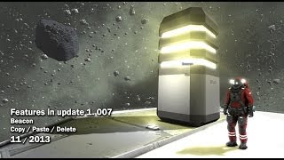 Space Engineers  Beacon block and copypastedelete [upl. by Ekyt]