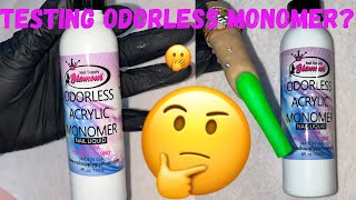 Trying Odorless monomer from Nail Supply Glamour 😱🤔 Is it really odorless Does it dry slow 🤔 [upl. by Arodal]