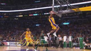 Los Angeles Lakers 2010 Game 6 Finals Dunks Jordan Farmar amp Shannon Brown [upl. by Emmuela]