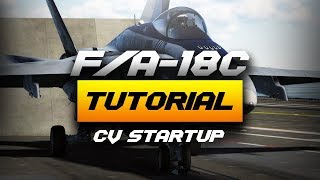 DCS FA18C Realistic Carrier Startup Procedure [upl. by Magda]