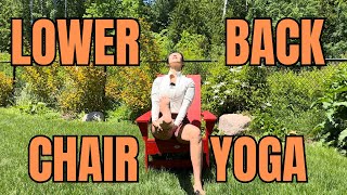 10 Minutes Chair Yoga for Lower Back Pain [upl. by Eseryt]