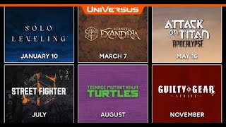 UniVersus Announces 2025 Roadmap  Critical Role Attack on Titan Street Fighter 6 TMNT [upl. by Mur867]