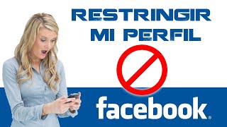 🚫 Como restringir perfil de FACEBOOK 2024 ▶️ tu cuenta privada paso a paso ✔️ [upl. by Sokim]