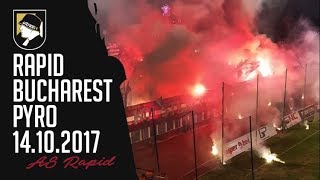 AS Rapid Bucharest pyro 14102017 [upl. by Eussoj]