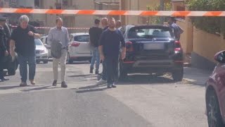 Strage in famiglia a Nuoro i carri funebri con i corpi di madre e figlia [upl. by Ailemac]