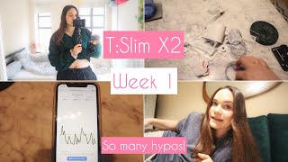 My first week on the Tandem tslim X2 insulin pump Type 1 diabetic vlogs [upl. by Gabrielli]