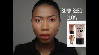 NYX Born to Glow Liquid Illuminator Gleam  liquid illuminator under foundation [upl. by Aisila]