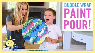 DIY  Bubble Wrap  Paint  MAGIC [upl. by Refynnej892]