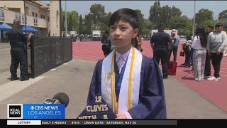 12yearold graduates with 5 degrees from Fullerton College [upl. by Inoue]