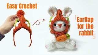 Easy Crochet the Earflap Hat Step by Step  Beginner Friendly [upl. by Gael]