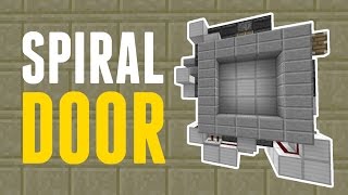 3x3 Super Fast SPIRAL Piston Door  Compact Minecraft 111 16w41a [upl. by Ruelle]