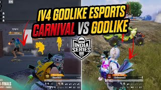 1v4 GODLIKE 😱 CARNIVAL VS GODLIKE FIGHT 🚀  BGIS SEMI FINAL 2 DAY 1 HIGHLIGHTS [upl. by Rolf]