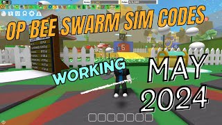 WORKING MAY 2024 BEE SWARM SIM CODES [upl. by Attenev]