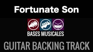 Fortunate Son  Guitar Backing Track  Acompañamiento Base [upl. by Champ493]