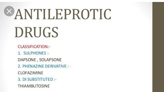 Antileprosy Drugs Dapsone pharmacology Rifampicin pharmacology ClofazimineEthambutol [upl. by Saba]