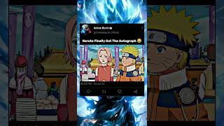 Naruto Finally Got The Autograph 😂  shorts shortvideo naruto narutoshippuden princess viral [upl. by Salvay]