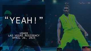 Usher live in concert Las Vegas “Yeah” LAS VEGAS RESIDENCY 2023 [upl. by Adnylam]