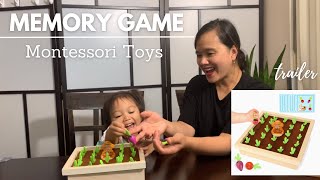 Trailer  Montessori Toys Memory Game  Carrot Harvest Game  Unboxing and Review [upl. by Roanne574]