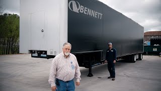 Bennetts David Lowry demos LCS Loadcovering System Protecting Our Freight [upl. by Yenahc]