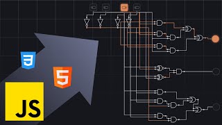 I made a digital logic simulator with HTML CSS and JS  Congressional App Challenge 2023 [upl. by Reedy31]