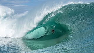 Massive Surf Hits Teahupoo Tahiti Friday August 13th 2021 [upl. by Eixid]