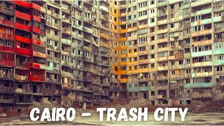 Inside Cairos SLUM Filled with GARBAGE  Cairo Egypt Walking Tour in 4K [upl. by Yliak]