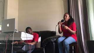 He Got The Whole World In His Hands Challenge  Raevae Isaac accompanied by Kedron Isaac [upl. by Schulman]