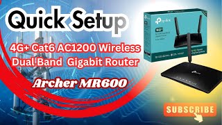 How to Set up TPLink Archer MR600 AC1200 Wireless Dual Band Gigabit 4G LTE Router UrduHindi [upl. by Kahle]