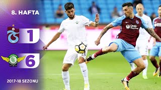 Trabzonspor 16 Akhisarspor  8 Hafta  201718 [upl. by Eanom]