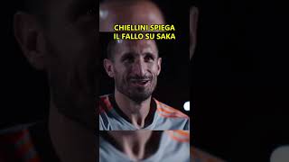 Chiellini spiega il fallo su Saka calcio seriea chiellini saka italy england [upl. by Harmonia425]