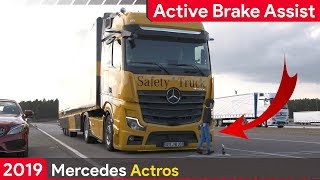 2019 Mercedes Actros ► Active Brake Assist [upl. by Duncan272]