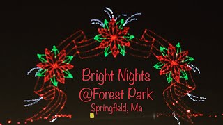 Bright Nights  Forest Park  Ongoing Holiday Lighting Event  Springfield Ma [upl. by Hammad521]