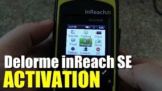 Garmin InReach SE  How to Activate New User [upl. by Annalee]