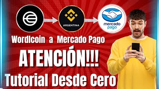 Cambiar WORDLCOIN a PESOS con BINANCE Tutorial desde Cero [upl. by Hgielra76]