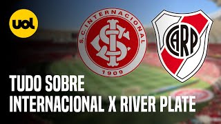 INTERNACIONAL X RIVER PLATE ONDE ASSISTIR AO VIVO HORÁRIO E ESCALAÇÕES PELA LIBERTADORES [upl. by Savell918]